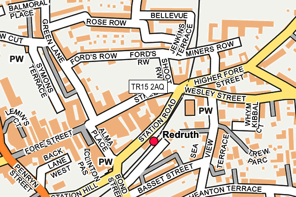 TR15 2AQ map - OS OpenMap – Local (Ordnance Survey) TR15 2AQ map - OS OpenMap – Local (Ordnance Survey)