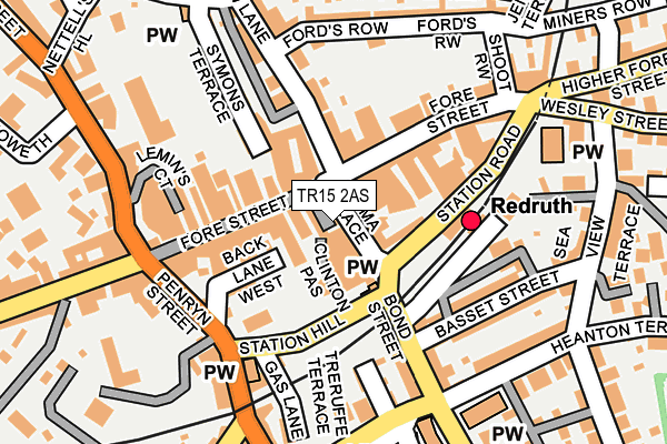 TR15 2AS map - OS OpenMap – Local (Ordnance Survey) TR15 2AS map - OS OpenMap – Local (Ordnance Survey)