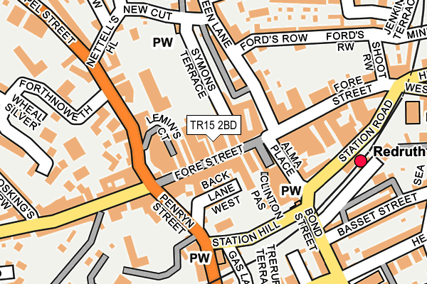 TR15 2BD map - OS OpenMap – Local (Ordnance Survey) TR15 2BD map - OS OpenMap – Local (Ordnance Survey)