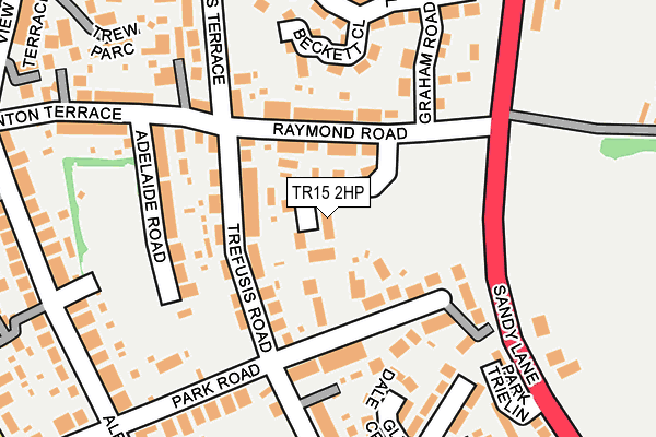 TR15 2HP map - OS OpenMap – Local (Ordnance Survey) TR15 2HP map - OS OpenMap – Local (Ordnance Survey)