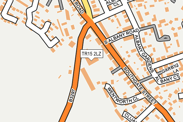TR15 2LZ map - OS OpenMap – Local (Ordnance Survey) TR15 2LZ map - OS OpenMap – Local (Ordnance Survey)