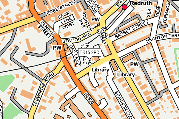 TR15 2PD map - OS OpenMap – Local (Ordnance Survey) TR15 2PD map - OS OpenMap – Local (Ordnance Survey)