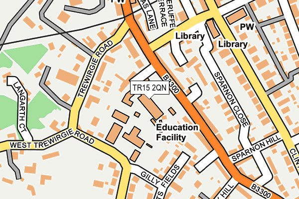 TR15 2QN map - OS OpenMap – Local (Ordnance Survey) TR15 2QN map - OS OpenMap – Local (Ordnance Survey)