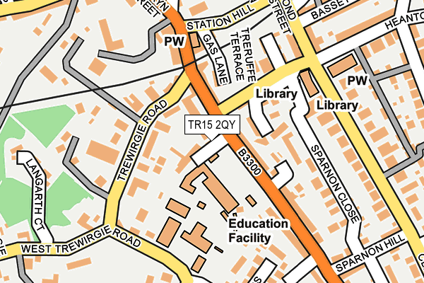 TR15 2QY map - OS OpenMap – Local (Ordnance Survey) TR15 2QY map - OS OpenMap – Local (Ordnance Survey)