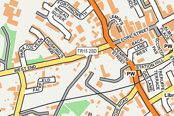 TR15 2SD map - OS OpenMap – Local (Ordnance Survey) TR15 2SD map - OS OpenMap – Local (Ordnance Survey)