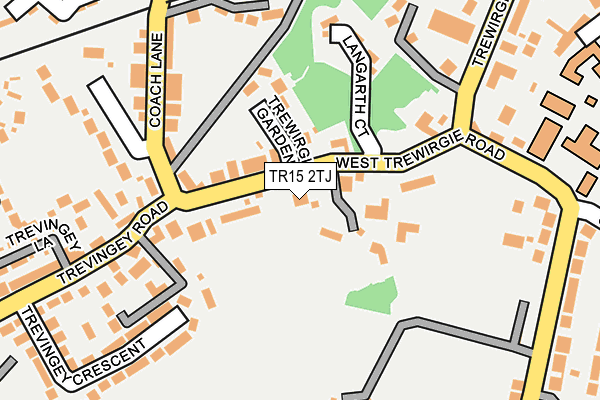TR15 2TJ map - OS OpenMap – Local (Ordnance Survey) TR15 2TJ map - OS OpenMap – Local (Ordnance Survey)