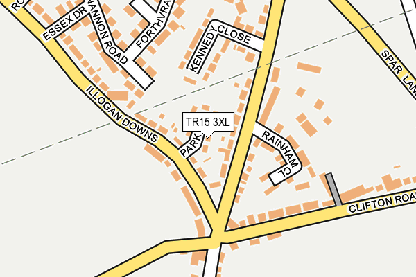 TR15 3XL map - OS OpenMap – Local (Ordnance Survey) TR15 3XL map - OS OpenMap – Local (Ordnance Survey)