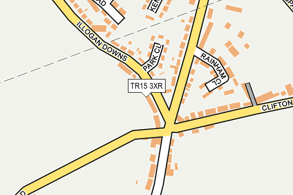 TR15 3XR map - OS OpenMap – Local (Ordnance Survey) TR15 3XR map - OS OpenMap – Local (Ordnance Survey)