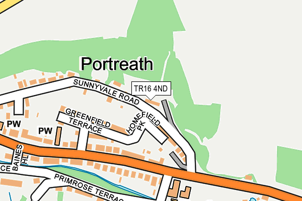 TR16 4ND map - OS OpenMap – Local (Ordnance Survey) TR16 4ND map - OS OpenMap – Local (Ordnance Survey)