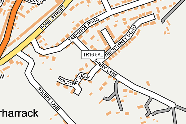 TR16 5AL map - OS OpenMap – Local (Ordnance Survey) TR16 5AL map - OS OpenMap – Local (Ordnance Survey)
