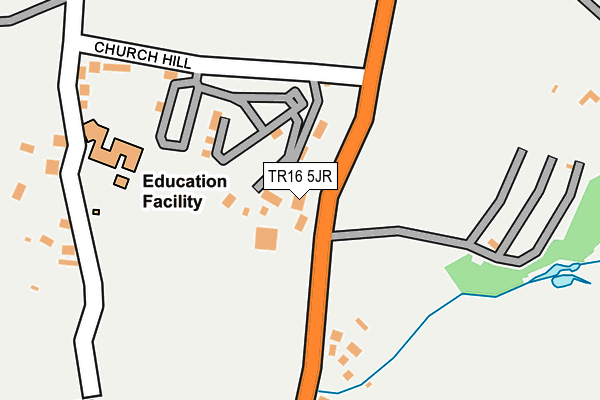 TR16 5JR map - OS OpenMap – Local (Ordnance Survey) TR16 5JR map - OS OpenMap – Local (Ordnance Survey)