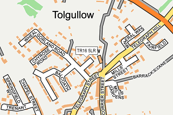 TR16 5LR map - OS OpenMap – Local (Ordnance Survey) TR16 5LR map - OS OpenMap – Local (Ordnance Survey)