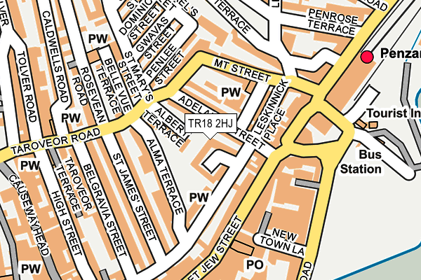 TR18 2HJ map - OS OpenMap – Local (Ordnance Survey) TR18 2HJ map - OS OpenMap – Local (Ordnance Survey)