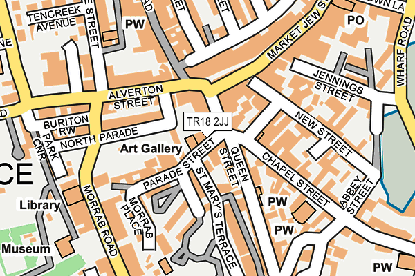 TR18 2JJ map - OS OpenMap – Local (Ordnance Survey) TR18 2JJ map - OS OpenMap – Local (Ordnance Survey)