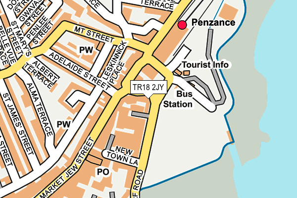 TR18 2JY map - OS OpenMap – Local (Ordnance Survey) TR18 2JY map - OS OpenMap – Local (Ordnance Survey)