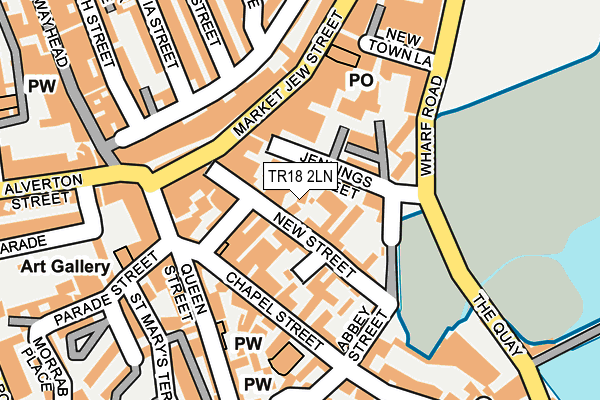 TR18 2LN map - OS OpenMap – Local (Ordnance Survey) TR18 2LN map - OS OpenMap – Local (Ordnance Survey)