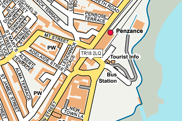 TR18 2LQ map - OS OpenMap – Local (Ordnance Survey) TR18 2LQ map - OS OpenMap – Local (Ordnance Survey)