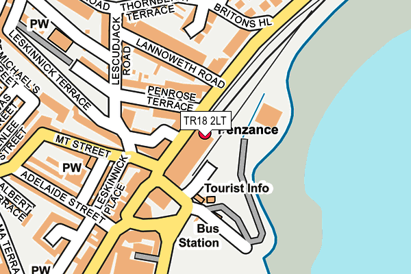 TR18 2LT map - OS OpenMap – Local (Ordnance Survey) TR18 2LT map - OS OpenMap – Local (Ordnance Survey)
