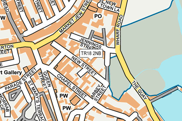 TR18 2NB map - OS OpenMap – Local (Ordnance Survey) TR18 2NB map - OS OpenMap – Local (Ordnance Survey)