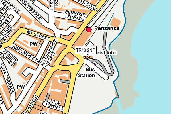 TR18 2NF map - OS OpenMap – Local (Ordnance Survey) TR18 2NF map - OS OpenMap – Local (Ordnance Survey)