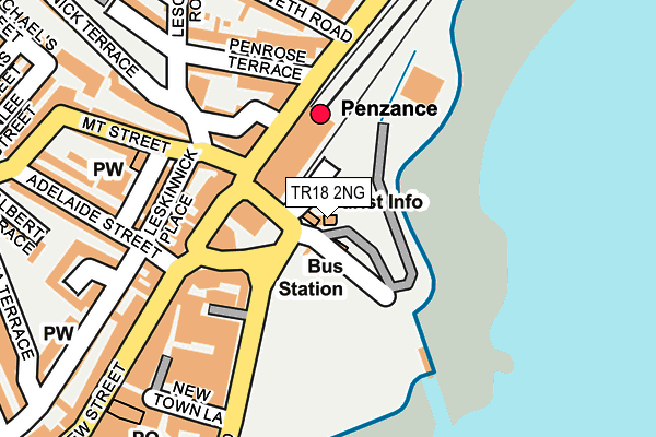 TR18 2NG map - OS OpenMap – Local (Ordnance Survey) TR18 2NG map - OS OpenMap – Local (Ordnance Survey)