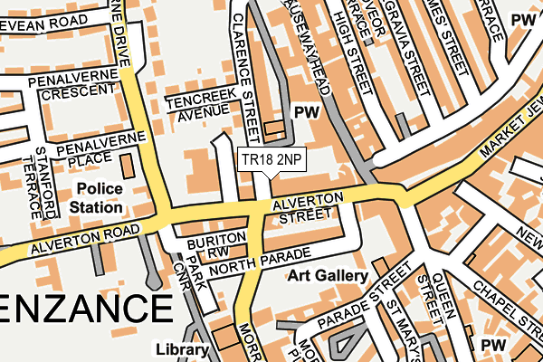 TR18 2NP map - OS OpenMap – Local (Ordnance Survey) TR18 2NP map - OS OpenMap – Local (Ordnance Survey)