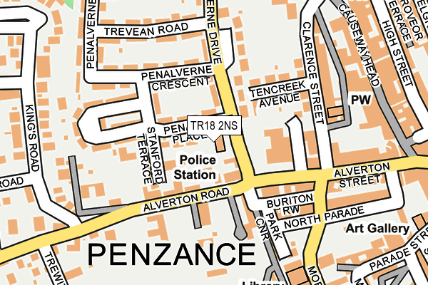 TR18 2NS map - OS OpenMap – Local (Ordnance Survey) TR18 2NS map - OS OpenMap – Local (Ordnance Survey)