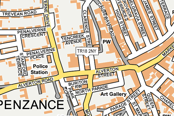 TR18 2NY map - OS OpenMap – Local (Ordnance Survey) TR18 2NY map - OS OpenMap – Local (Ordnance Survey)