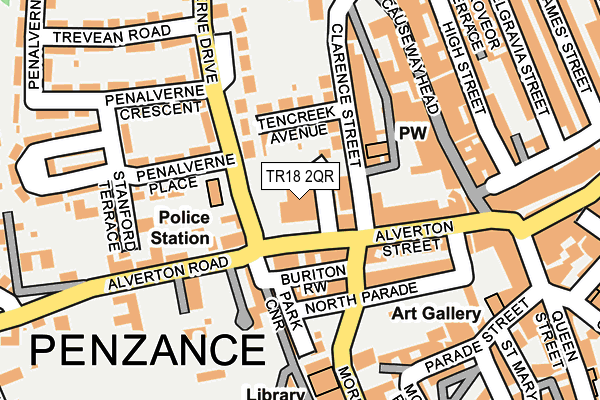 TR18 2QR map - OS OpenMap – Local (Ordnance Survey) TR18 2QR map - OS OpenMap – Local (Ordnance Survey)