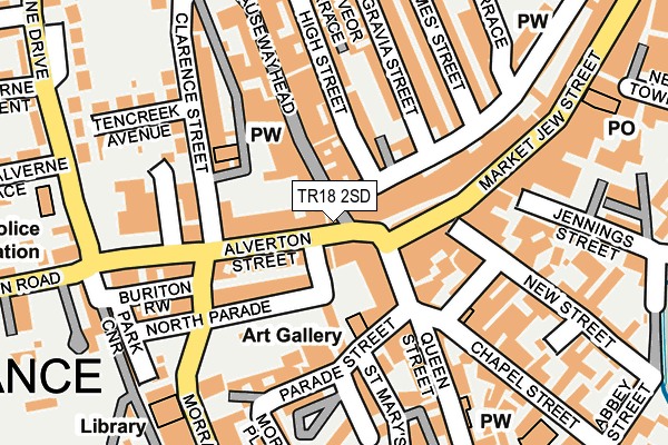 TR18 2SD map - OS OpenMap – Local (Ordnance Survey) TR18 2SD map - OS OpenMap – Local (Ordnance Survey)