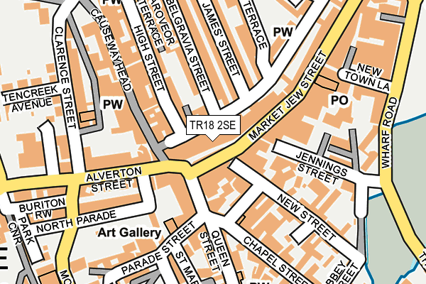 TR18 2SE map - OS OpenMap – Local (Ordnance Survey) TR18 2SE map - OS OpenMap – Local (Ordnance Survey)