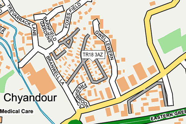 TR18 3AZ map - OS OpenMap – Local (Ordnance Survey) TR18 3AZ map - OS OpenMap – Local (Ordnance Survey)