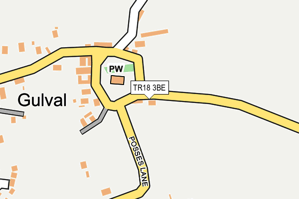 TR18 3BE map - OS OpenMap – Local (Ordnance Survey) TR18 3BE map - OS OpenMap – Local (Ordnance Survey)