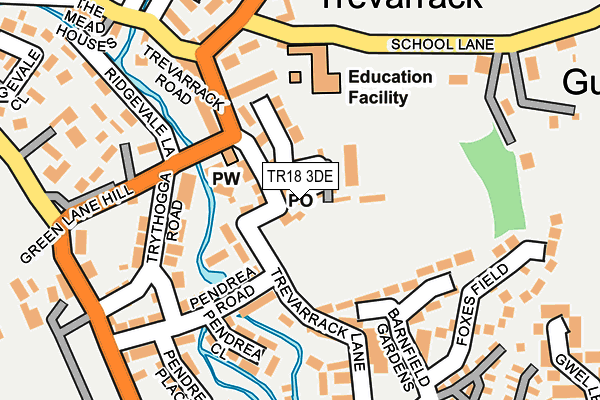 TR18 3DE map - OS OpenMap – Local (Ordnance Survey) TR18 3DE map - OS OpenMap – Local (Ordnance Survey)
