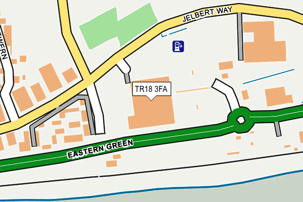 TR18 3FA map - OS OpenMap – Local (Ordnance Survey) TR18 3FA map - OS OpenMap – Local (Ordnance Survey)
