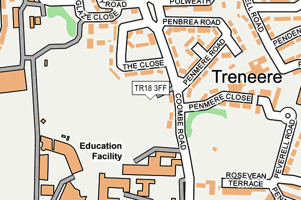 TR18 3FF map - OS OpenMap – Local (Ordnance Survey) TR18 3FF map - OS OpenMap – Local (Ordnance Survey)
