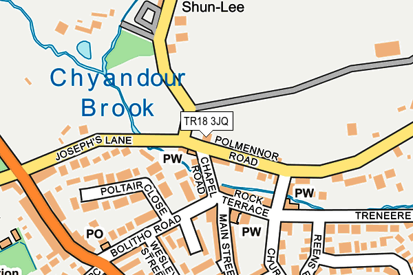 TR18 3JQ map - OS OpenMap – Local (Ordnance Survey) TR18 3JQ map - OS OpenMap – Local (Ordnance Survey)