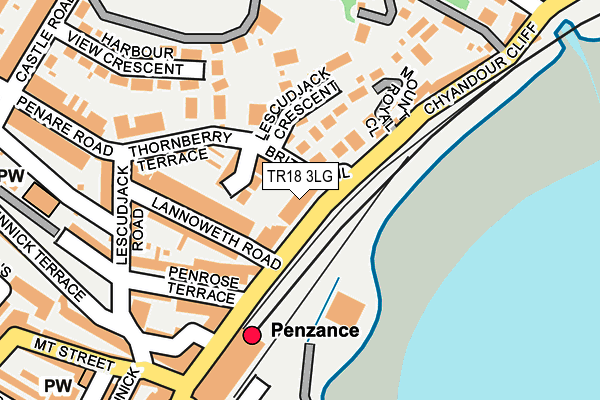 TR18 3LG map - OS OpenMap – Local (Ordnance Survey) TR18 3LG map - OS OpenMap – Local (Ordnance Survey)