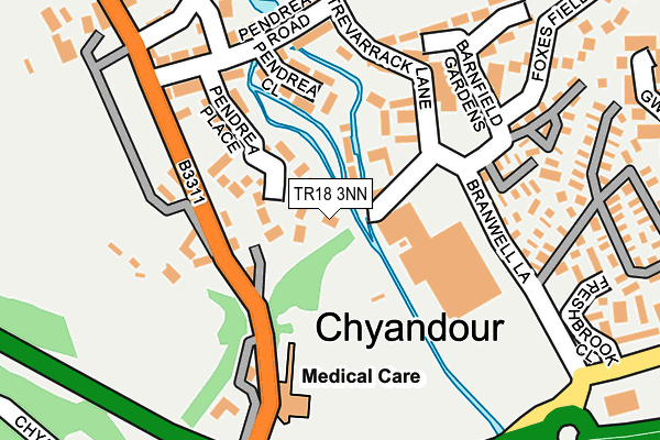 TR18 3NN map - OS OpenMap – Local (Ordnance Survey) TR18 3NN map - OS OpenMap – Local (Ordnance Survey)