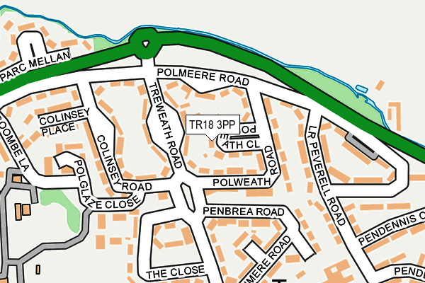 TR18 3PP map - OS OpenMap – Local (Ordnance Survey) TR18 3PP map - OS OpenMap – Local (Ordnance Survey)