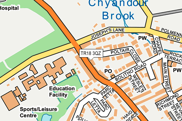 TR18 3QZ map - OS OpenMap – Local (Ordnance Survey) TR18 3QZ map - OS OpenMap – Local (Ordnance Survey)