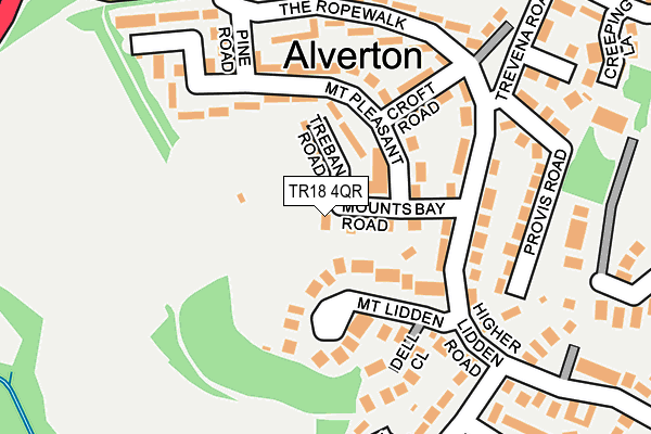 TR18 4QR map - OS OpenMap – Local (Ordnance Survey) TR18 4QR map - OS OpenMap – Local (Ordnance Survey)