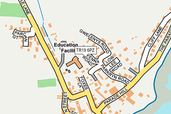 TR19 6PZ map - OS OpenMap – Local (Ordnance Survey) TR19 6PZ map - OS OpenMap – Local (Ordnance Survey)