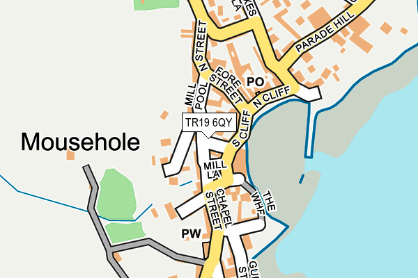 TR19 6QY map - OS OpenMap – Local (Ordnance Survey) TR19 6QY map - OS OpenMap – Local (Ordnance Survey)