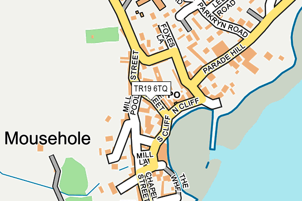 TR19 6TQ map - OS OpenMap – Local (Ordnance Survey)