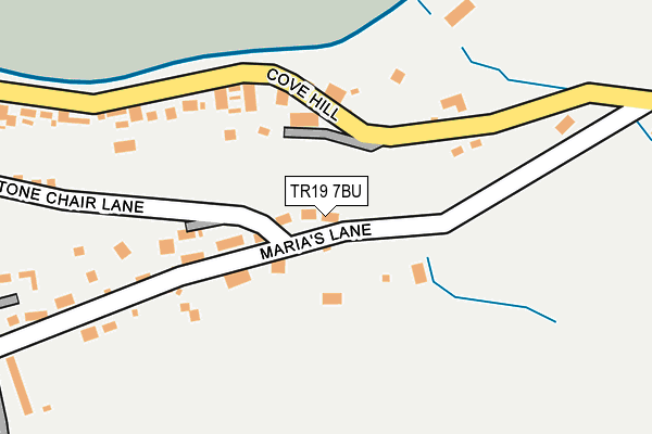 TR19 7BU map - OS OpenMap – Local (Ordnance Survey) TR19 7BU map - OS OpenMap – Local (Ordnance Survey)