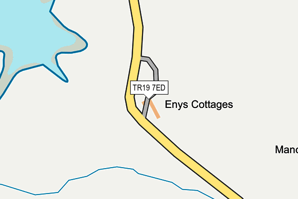 TR19 7ED map - OS OpenMap – Local (Ordnance Survey) TR19 7ED map - OS OpenMap – Local (Ordnance Survey)