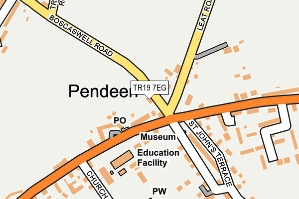 TR19 7EG map - OS OpenMap – Local (Ordnance Survey) TR19 7EG map - OS OpenMap – Local (Ordnance Survey)