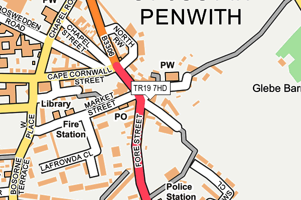 TR19 7HD map - OS OpenMap – Local (Ordnance Survey) TR19 7HD map - OS OpenMap – Local (Ordnance Survey)