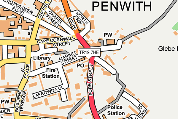 TR19 7HE map - OS OpenMap – Local (Ordnance Survey) TR19 7HE map - OS OpenMap – Local (Ordnance Survey)